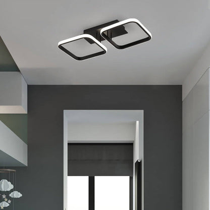 Nordic Simple Creative Square Combination Design LED Semi-flush Mount Light