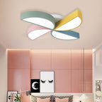Lumendat Modern Children's Half-Circle Windmill Iron Acrylic Eye Protection Flush Mount Ceiling Light Lumendat