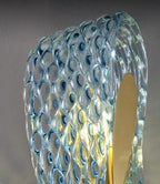 Modern Luxury Blue Floral Glass 2/3 Light Wall Sconce Lamp