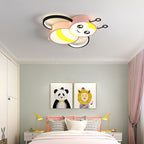 Lumendat Cartoon Creative Bees Acrylic Iron LED Flush Mount Ceiling Light Lumendat