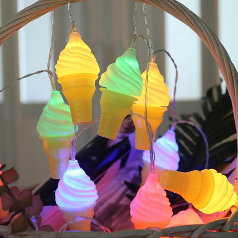 Modern Creative Ice Cream Children LED USB Battery Decoration String Lights Lumendat