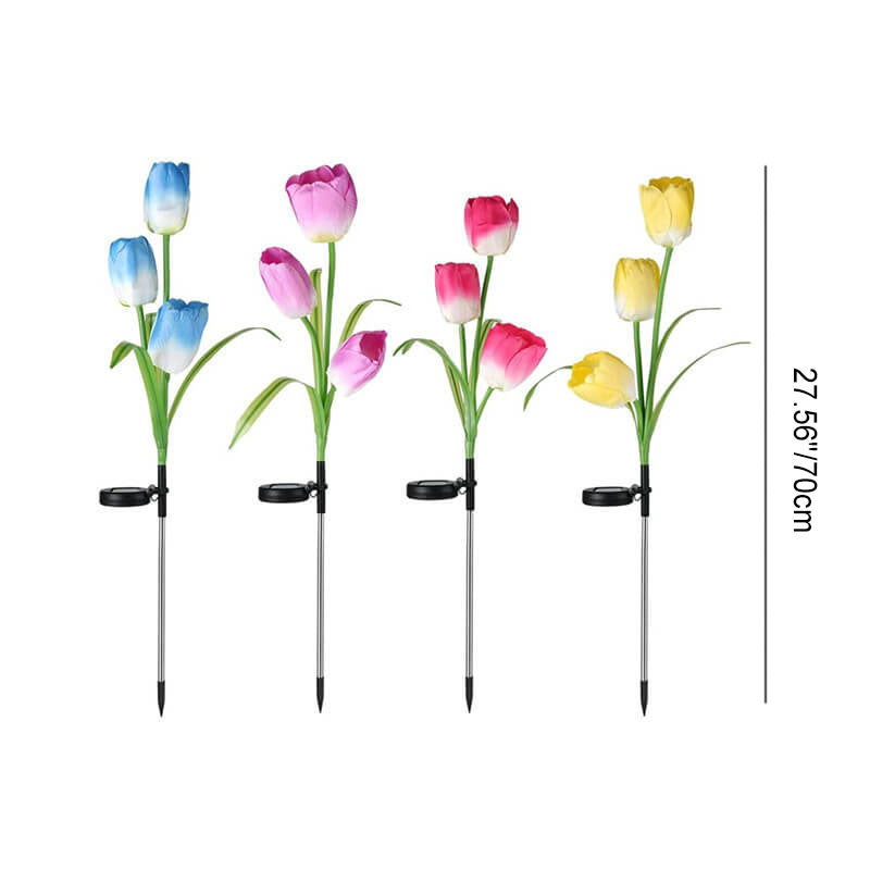 Outdoor Solar Tulip LED Waterproof Lawn Ground Decorative Insert Landscape Light Lumendat