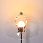 Nordic Vintage Acrylic Clear Dome LED Standing Floor Lamp Lumendat