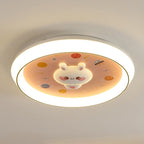 Lumendat Modern Cartoon Rabbit Children's Iron LED Flush Mount Ceiling Light Lumendat