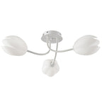 Modern Art Deco Tulip Flower Design 3/7/11/13 Light Semi-Flush Mount Ceiling Light For Living Room