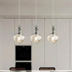 Contemporary Scandinavian Lava Ball Iron Acrylic 1-light Pendant Light for Bedroom