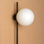 Minimalist Long Pole Glass Globe1-Light Wall Sconce Lamp