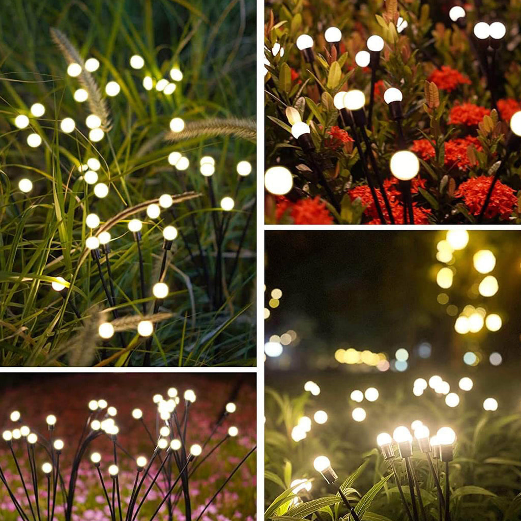 Modern Decorative Solar Firefly Waterproof ABS LED Lawn Insert Ground Outdoor Landscape Lighting Lumendat
