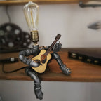 Industrial Plumbing Guitar Robot 1-Light Table Lamp Lumendat
