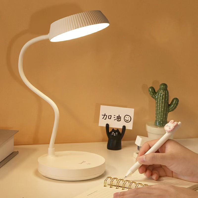 Nordic Minimalist Round Plate LED Touch Eye Protection USB Desk Lamp Lumendat