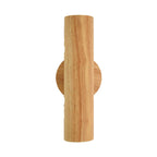 Modern Simple Warm Solid Wood Strip Double Head LED Wall Sconce Lamp