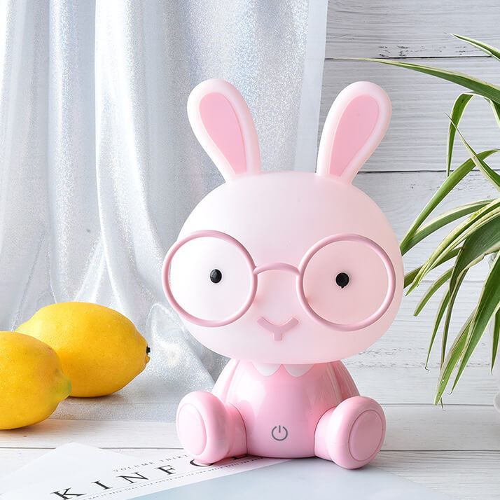 Creative Cartoon Rabbit with Glasses USB LED Night Light Table Lamp Lumendat