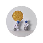Lumendat Contemporary Creative Iron Resin Round Astronaut LED Wall Sconce Lamp For Bedroom Lumendat