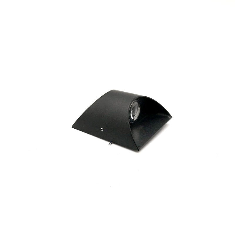 Modern Minimalist Solid Color Aluminum Square Outdoor Waterproof LED Wall Sconce Lamp Lumendat