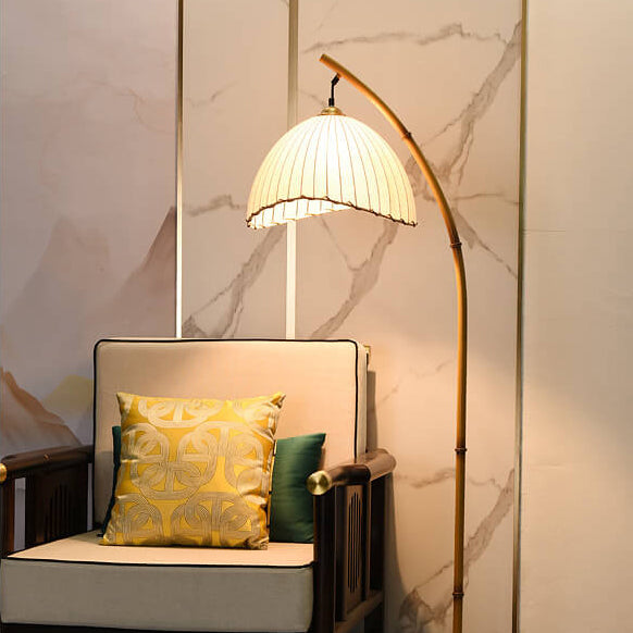 Retro Zen Simulation Bamboo Pole 1-Light Standing Floor Lamp Lumendat