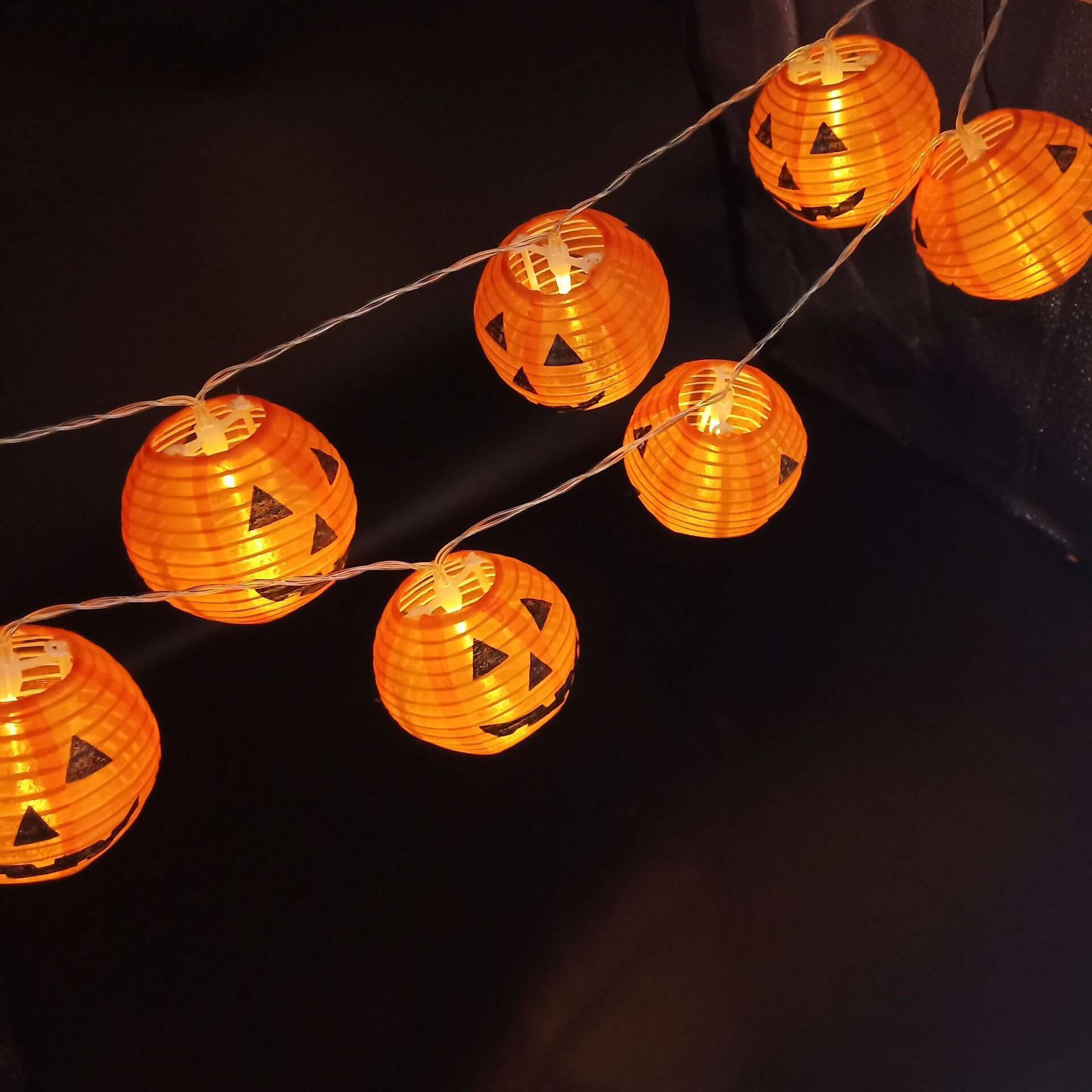 Halloween Pumpkin Lantern Outdoor Waterproof LED Decorative String Lights Lumendat