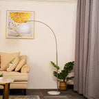 Modern Globe Acrylic Shade Fishing Rod 1-Light Standing Floor Lamp Lumendat