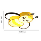 Lumendat Cartoon Creative Bees Acrylic Iron LED Flush Mount Ceiling Light Lumendat