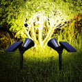 Solar Waterproof ABS Rotatable LED Outdoor Lawn Insert Landscape Light Lumendat