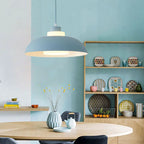 Modern Solid Color Macaron Acrylic Aluminum 1-light Pendant Light BulbSquare
