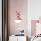 Lumendat Nordic Cartoon Resin Rocket Snowman 1-Light Kids Pendant Light Lumendat