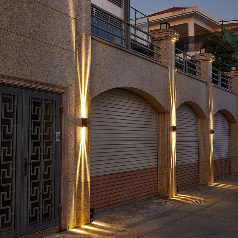 Modern Rectangular LED Outdoor Wall Sconce Lamp Lumendat