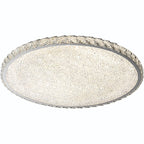 Modern Luxury Stainless Steel Crystal Round Square Rectangular LED Flush Mount Ceiling Light For Living Room Lumendat