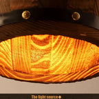 Traditional Rustic Round Wooden Wine Barrel 1-light Single Barrel Pendant Light for Dining Room Lumendat