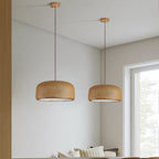 Japanese Minimalist Matte Texture Resin Dome 1-light Pendant Light BulbSquare