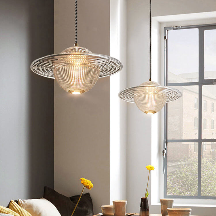 Nordic Glass Creative Planet Design LED Pendant Light