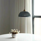 Vintage Ceramic Lattice Design 1 - Light Pendant Light BulbSquare