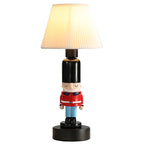Lumendat Creative Soldier Resin Fabric Cone Kids 1-Light Table Lamp Lumendat