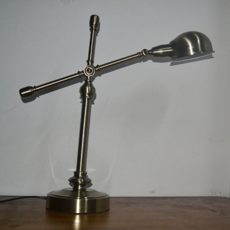 Simple Industrial Iron Eye Protection 1-Light Table Lamp Lumendat