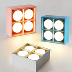 Minimalist Square Box Spotlight Iron LED Flush Mount Ceiling Light