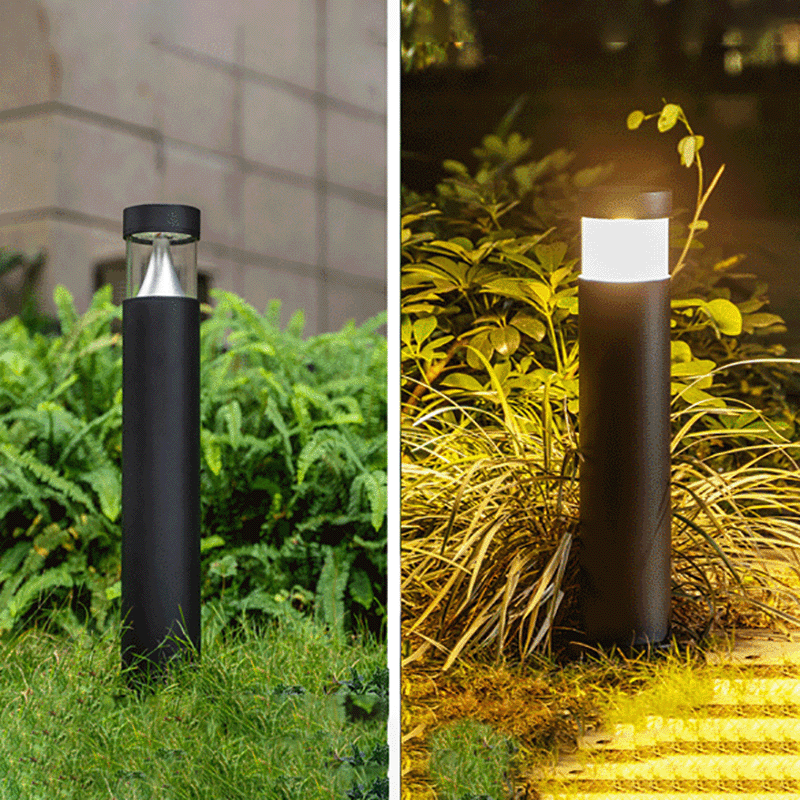 Contemporary Industrial Aluminum Column LED Waterproof Lawn Landscape Light For Garden Lumendat
