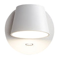 Modern Minimalist Dome Frosted Rotatable Aluminum LED Reading Wall Sconce Lamp For Bedroom