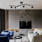 Modern Creative Rotating Track Spotlight LED Semi-Flush Mount Ceiling Light Lumendat