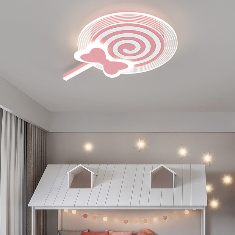 Lumendat Creative Childlike Cartoon Lollipop Design LED Flush Mount Light Lumendat