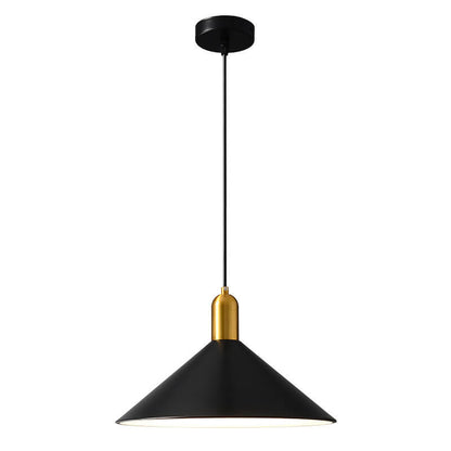 Nordic Minimalist Iron Triangle Cone 1-Light Pendant Light