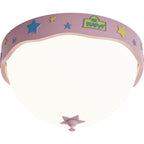 Lumendat Contemporary Creative Acrylic Cartoon Semicircle LED Flush Mount Ceiling Light For Bedroom Lumendat