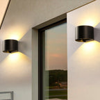 Simple Intelligent Cylindrical APP Dimming Waterproof LED Wall Sconce Lamp Lumendat