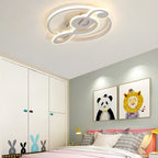Nordic Creative Music Notes Design LED Flush Mount Ceiling Light BulbSquare
