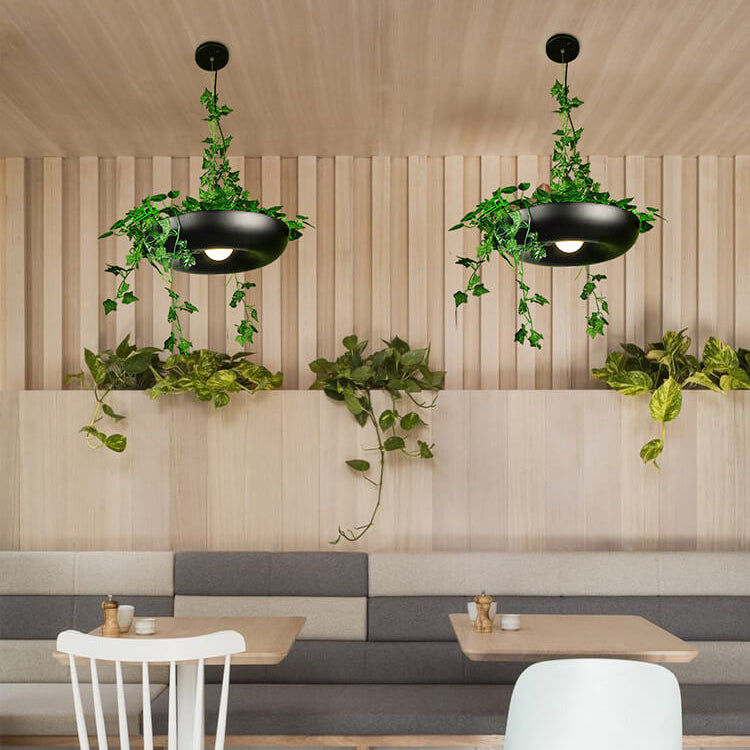 Modern Art Deco Sky Garden Round Shade 1-light Pendant Light for Dining Room