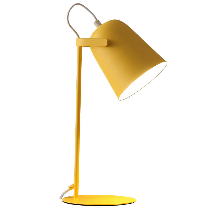 Nordic Macaron Color Creative Iron Bucket Design 1-Light Table Lamp Lumendat