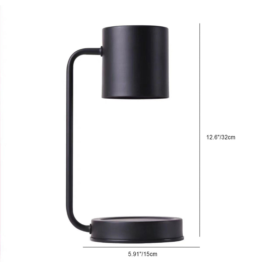 Contemporary Nordic Iron Cylinder Shade 1-Light Melting Wax Table Lamp For Study Lumendat