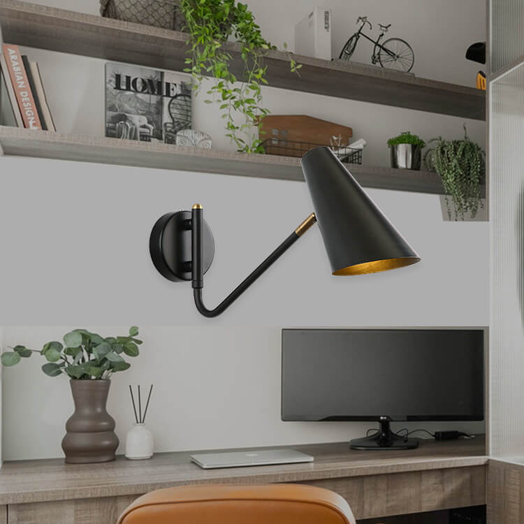 Nordic Creative Simple Rotating 1-Light Wall Sconce Lamp Lumendat