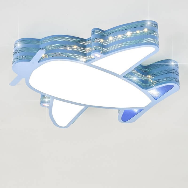 Lumendat Creative Simplicity Airplane Acrylic LED Kids Flush Mount Ceiling Light Lumendat