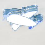 Lumendat Creative Simplicity Airplane Acrylic LED Kids Flush Mount Ceiling Light Lumendat