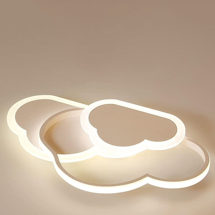 Lumendat Creative Cartoon Acrylic Cloud Design LED Flush Mount Ceiling Light Lumendat
