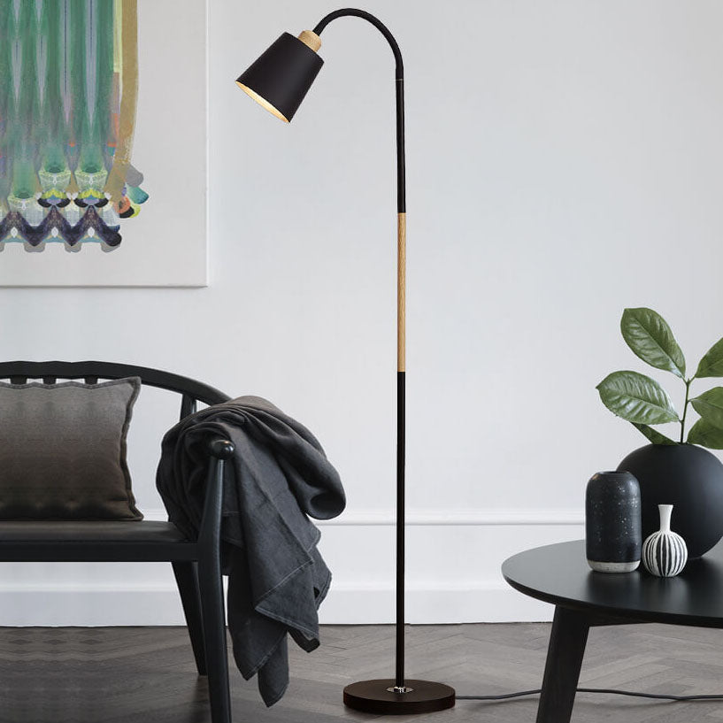 Modern Minimalist Iron 1-Light Standing Floor Lamp Lumendat